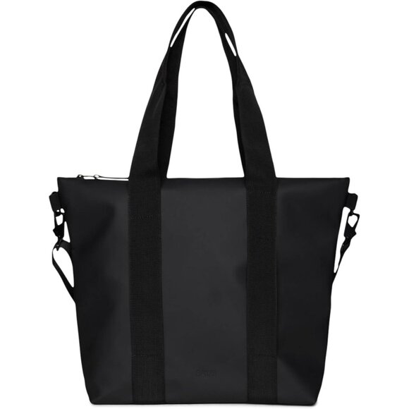 Danish Waterproof Mini Tote Bag Unisex Black 14x3x11in Urban Style